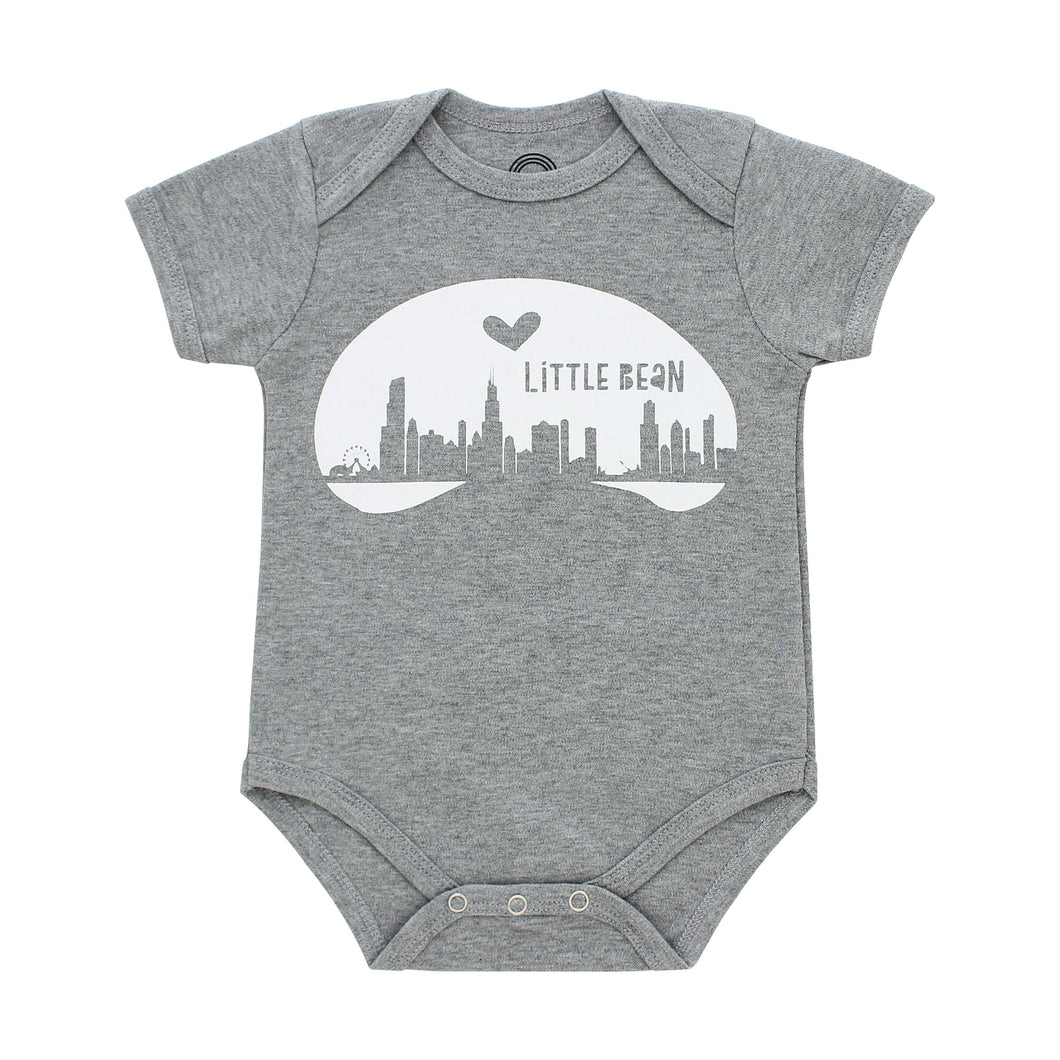 Little Bean Chicago Illinois Baby Onesie Bodysuit: 3-6M