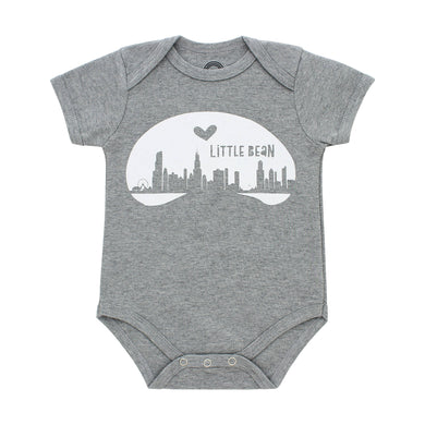 Little Bean Chicago Illinois Baby Onesie Bodysuit: 6-12M