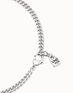 Uno de 50 Sterling Silver-Plated Link Necklace