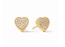 Julie Vos Heart Pavé Stud Earrings