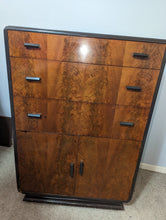 MCM Art Deco 1940s tall chest by Donald Dreskey