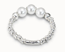 Uno de 50 Sterling Silver Plated Bracelet with Pearl