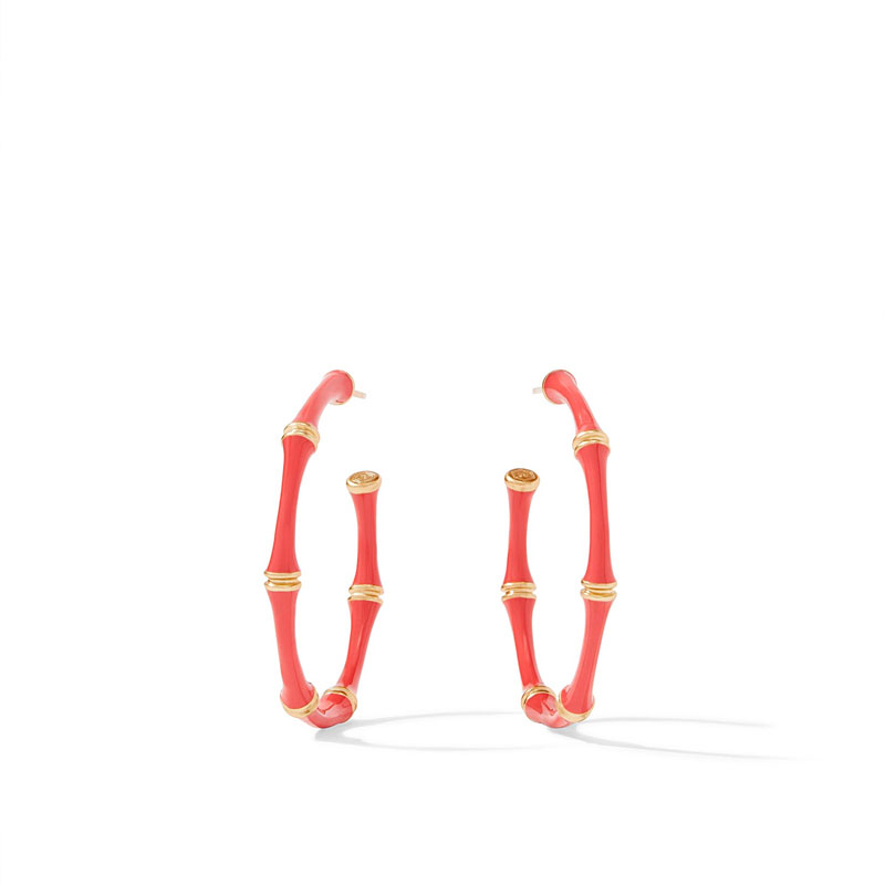 Julie Vos Bamboo Hoop Earrings