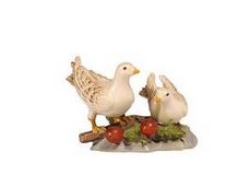 Pair of Doves  Hand Carved Italian Nativity