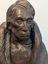 The Last Buffalo Robe bronze sculpture by Ace Powell Western Art