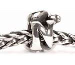 Letter Bead N, Silver