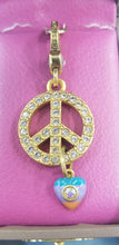 Jay Strongwater Peace Sign w/Heart Charm