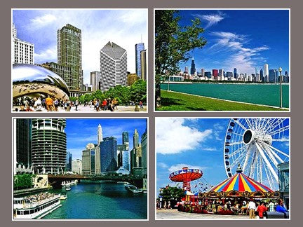 chicago landmarks collage